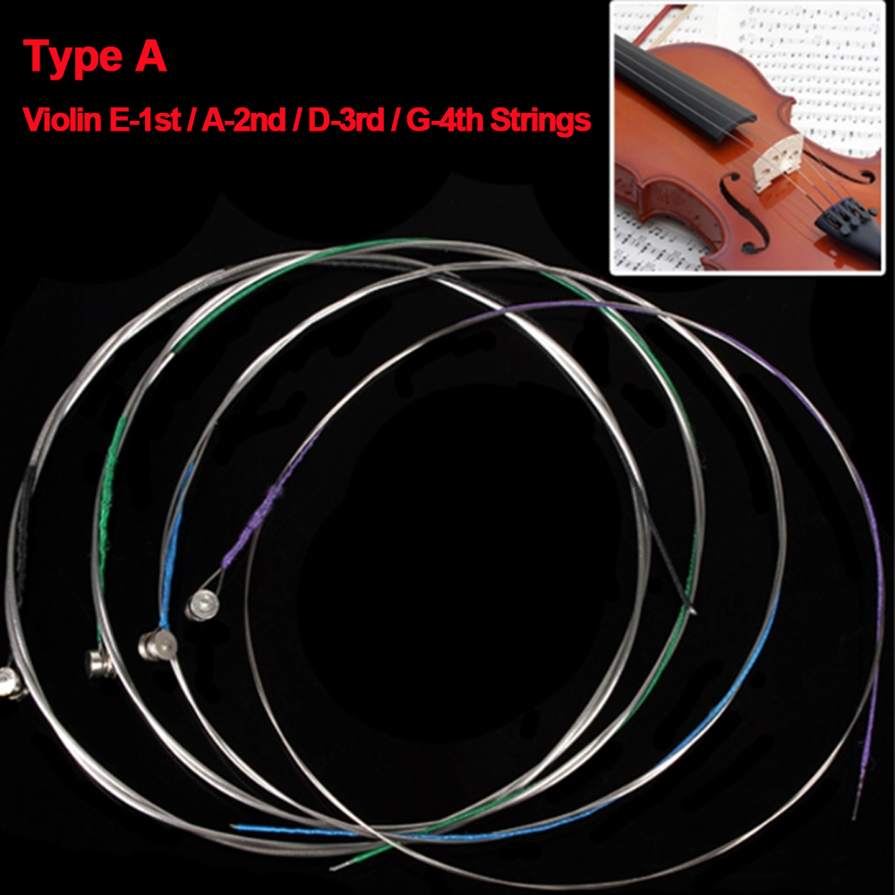 Musical Instrument Set - 4 pièces/ensemble cordes de violon E-A-D-G