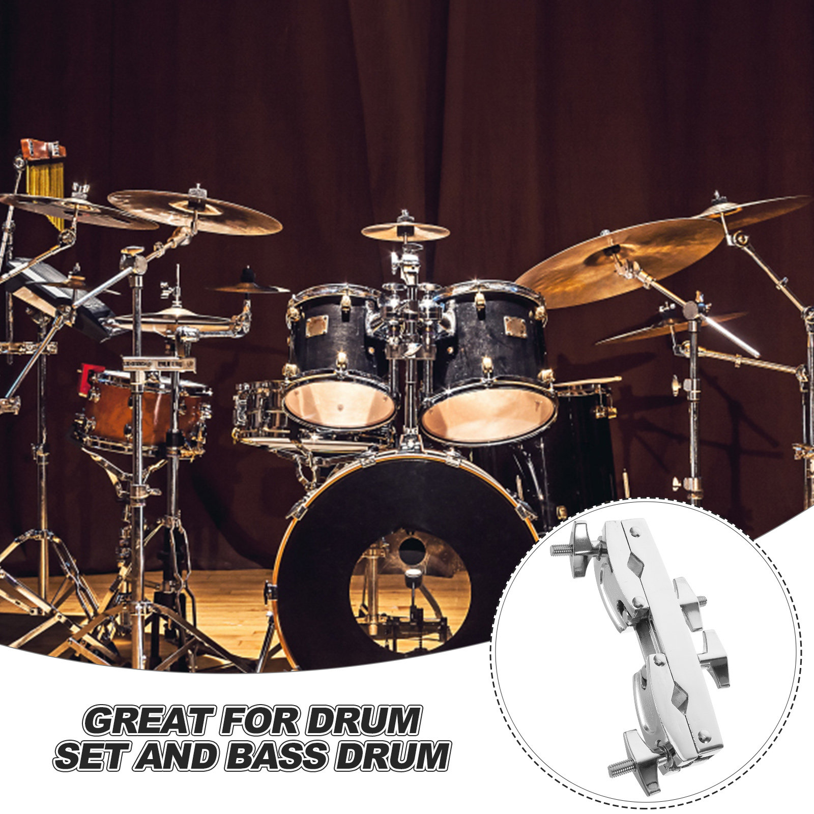 Musical Instrument Set - Support de Cowbell pour Batterie –