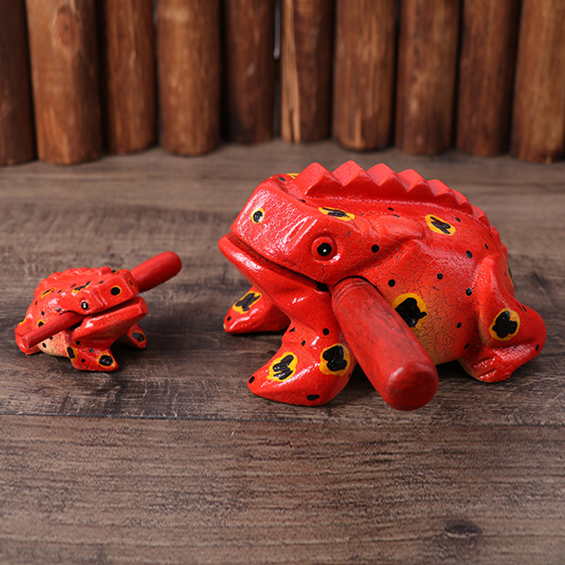 Grenouille sculptée sur bois c - Musical Instrument Craft avis et prix