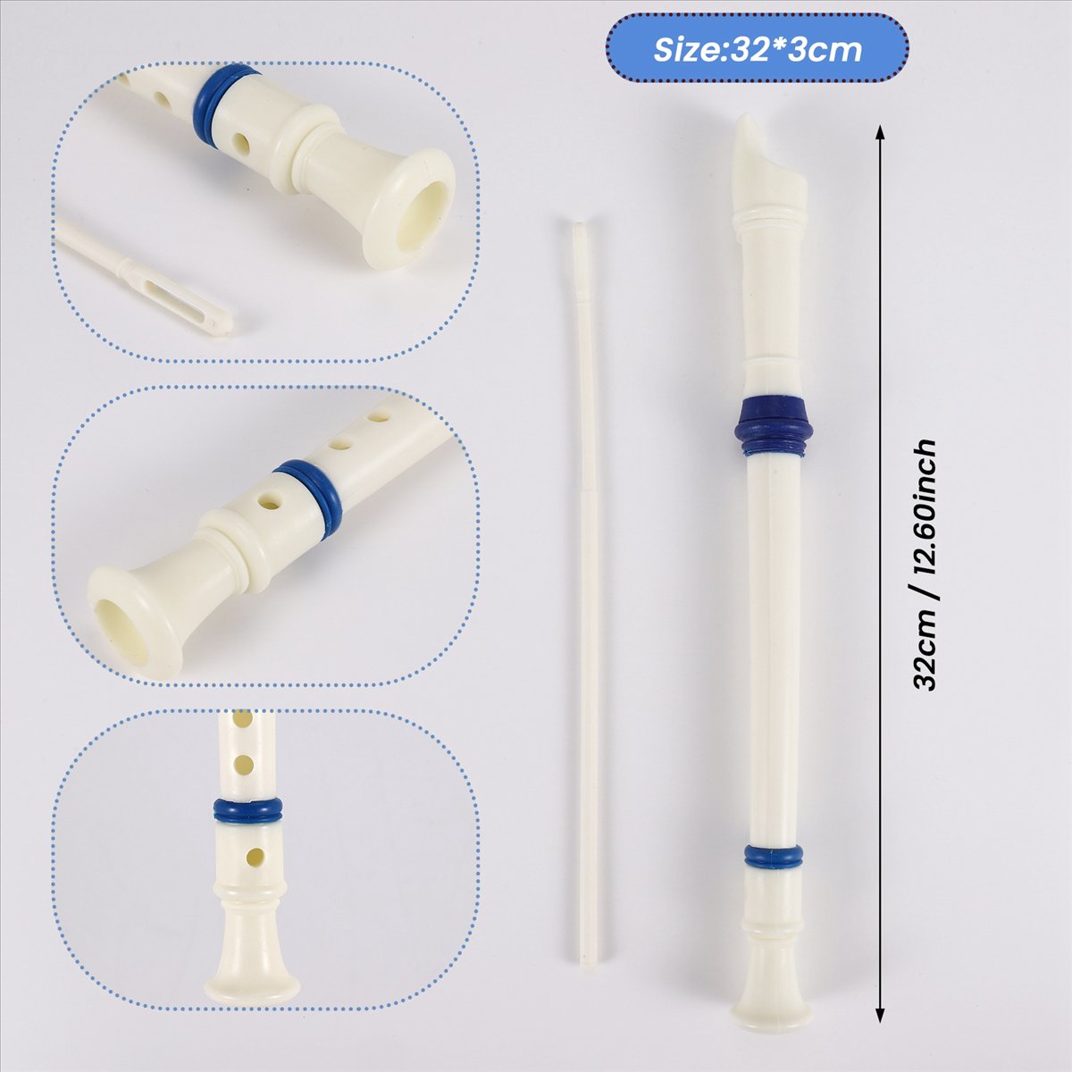 Flûte à bec soprano ABST à 6 t - Musical Instrument Recorder avis et prix