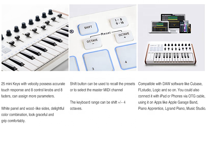 Marque 8 encodeurs faders USB  - Musical Instrument Brands avis et prix