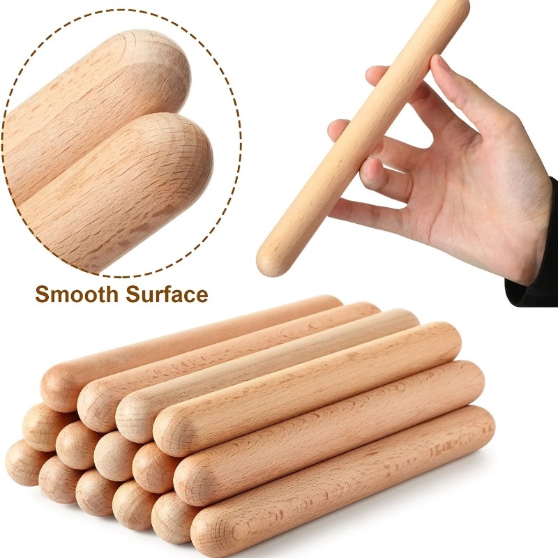 8 bâtons de rythme en bois nat - Musical Instrument Craft avis et prix