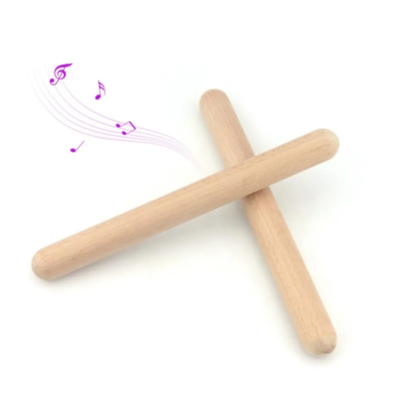 8 bâtons de rythme en bois nat - Musical Instrument Craft avis et prix