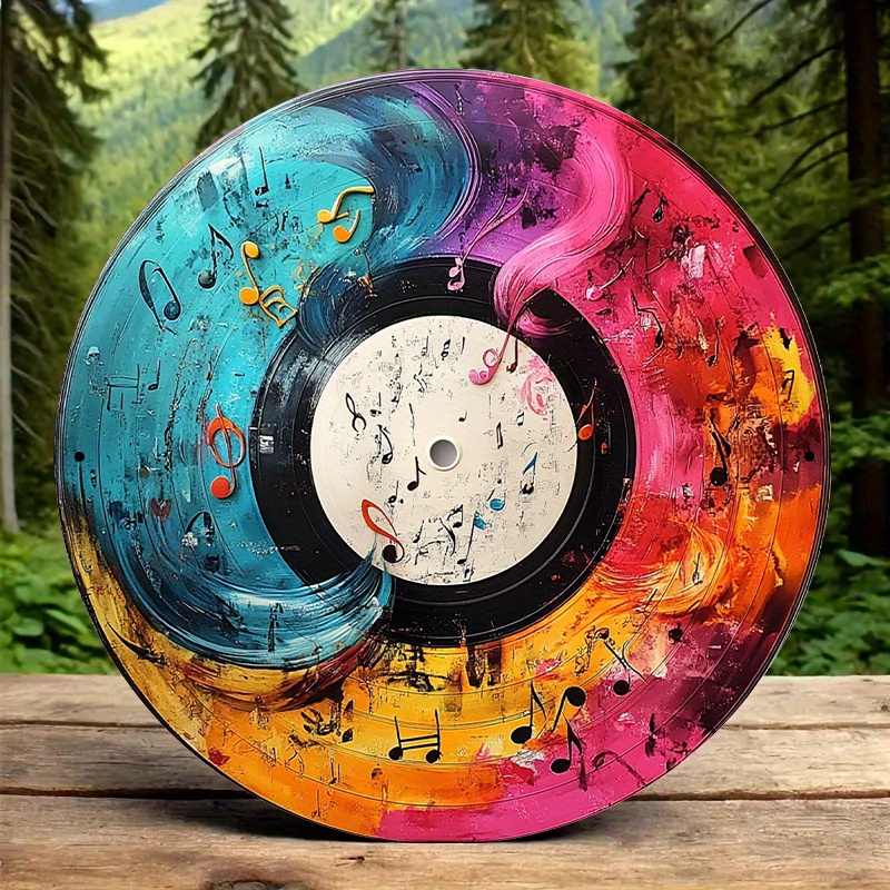 Panneau mural plat 2D en vinyl - Musical Instrument Sign avis et prix