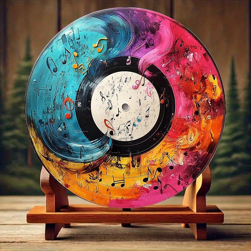 Panneau mural plat 2D en vinyl - Musical Instrument Sign avis et prix