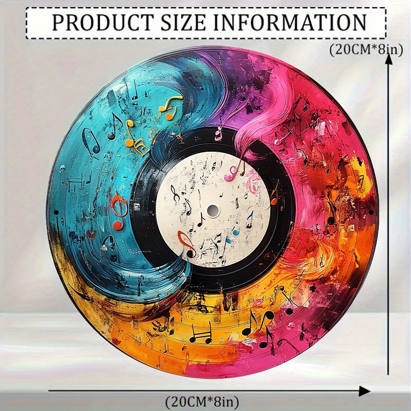 Panneau mural plat 2D en vinyl - Musical Instrument Sign avis et prix