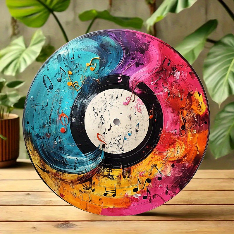 Panneau mural plat 2D en vinyl - Musical Instrument Sign avis et prix
